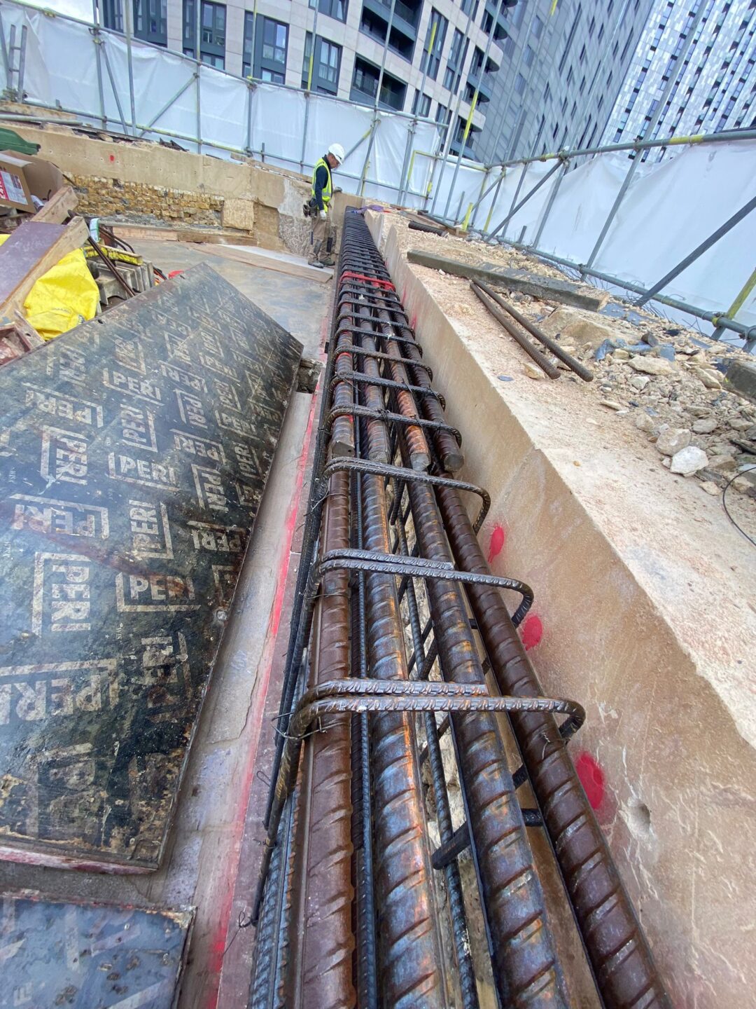 Caping beams-London city